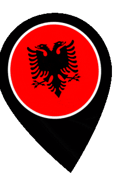 Albania Pin Wobble animated flag GIF