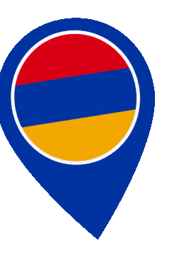 Armenia Pin Wobble animated flag GIF