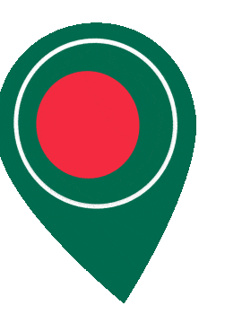 Bangladesh Pin Wobble animated flag GIF