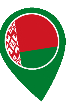 Belarus Pin Wobble animated flag GIF