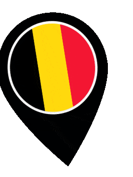 Belgium Pin Wobble animated flag GIF