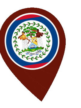 Belize Pin Wobble animated flag GIF