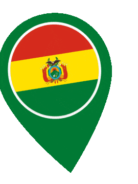 Bolivia Pin Wobble animated flag GIF
