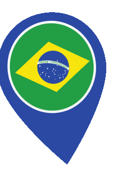 Brazil Pin Wobble animated flag GIF