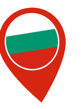 Bulgaria Pin Wobble animated flag GIF