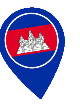 Cambodia Pin Wobble animated flag GIF