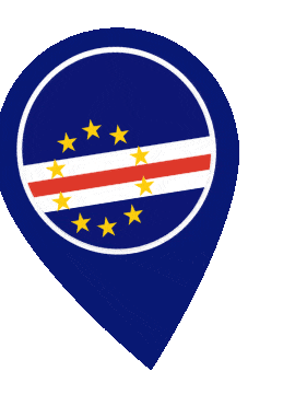 Cape Verde Pin Wobble animated flag GIF