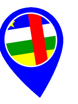 Central African Republic Pin Wobble animated flag GIF