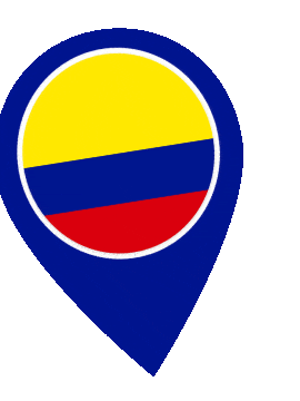 Colombia Pin Wobble animated flag GIF