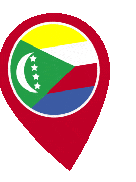 Comoros Pin Wobble animated flag GIF