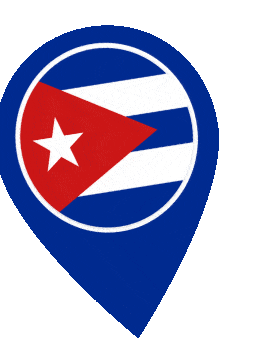 Cuba Pin Wobble animated flag GIF