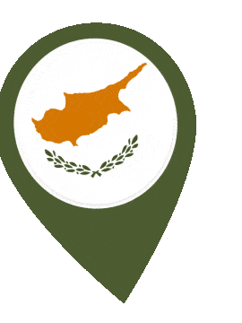 Cyprus Pin Wobble animated flag GIF