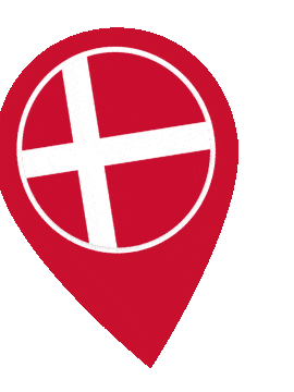 Denmark Pin Wobble animated flag GIF