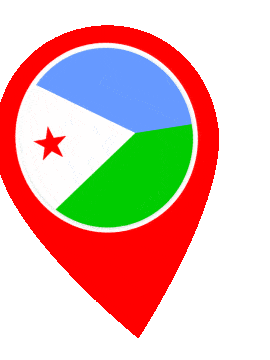 Djibouti Pin Wobble animated flag GIF