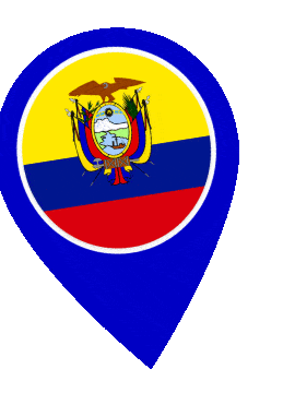 Ecuador Pin Wobble animated flag GIF