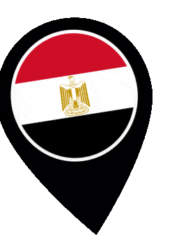 Egypt Pin Wobble animated flag GIF