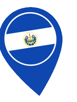El Salvador Pin Wobble animated flag GIF