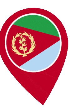 Eritrea Pin Wobble animated flag GIF