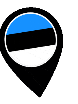 Estonia Pin Wobble animated flag GIF