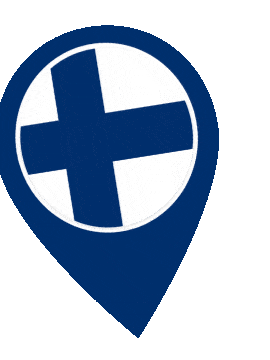 Finland Pin Wobble animated flag GIF