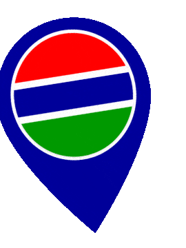 Gambia Pin Wobble animated flag GIF