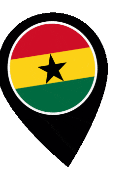 Ghana Pin Wobble animated flag GIF