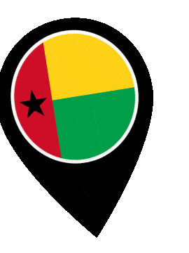 Guinea Bissau Pin Wobble animated flag GIF