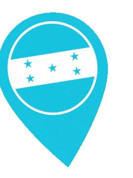 Honduras Pin Wobble animated flag GIF