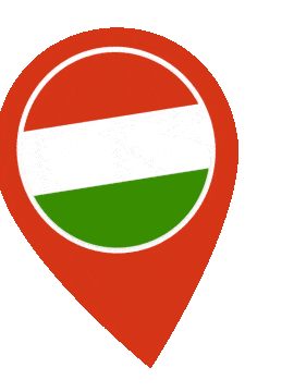 Hungary Pin Wobble animated flag GIF