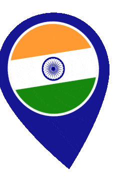 India Pin Wobble animated flag GIF
