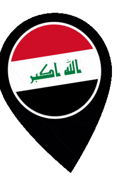 Iraq Pin Wobble animated flag GIF