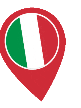 Italy Pin Wobble animated flag GIF