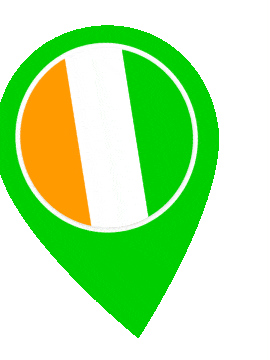 Ivory Coast Pin Wobble animated flag GIF
