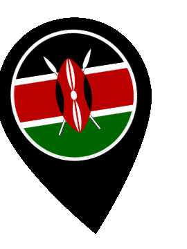 Kenya Pin Wobble animated flag GIF