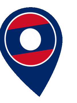 Laos Pin Wobble animated flag GIF