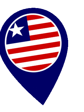 Liberia Pin Wobble animated flag GIF