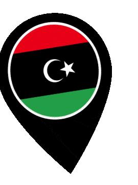 Libya Pin Wobble animated flag GIF