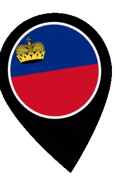 Liechtenstein Pin Wobble animated flag GIF