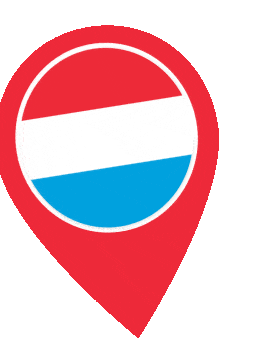 Luxembourg Pin Wobble animated flag GIF