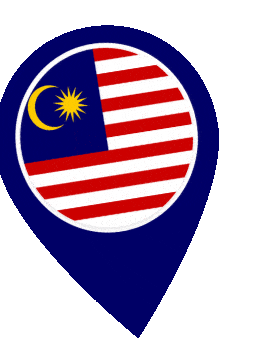 Malaysia Pin Wobble animated flag GIF