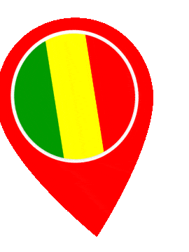 Mali Pin Wobble animated flag GIF