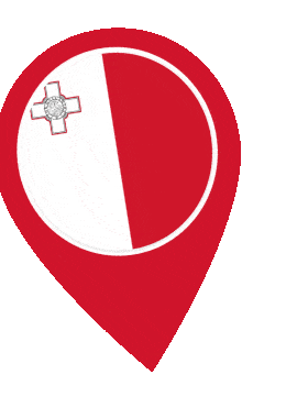 Malta Pin Wobble animated flag GIF