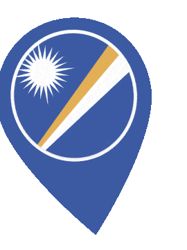 Marshall Islands Pin Wobble animated flag GIF