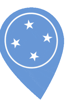 Micronesia Pin Wobble animated flag GIF
