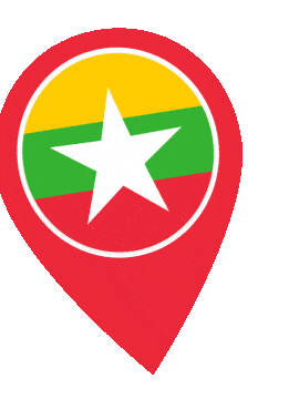 Myanmar Pin Wobble animated flag GIF
