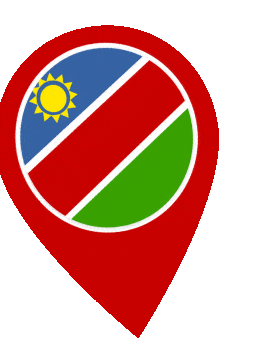 Namibia Pin Wobble animated flag GIF