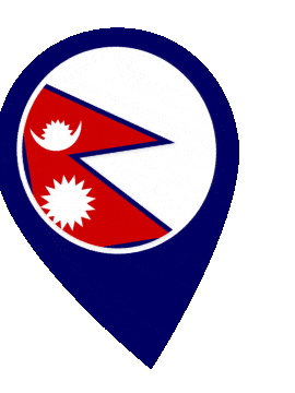Nepal Pin Wobble animated flag GIF