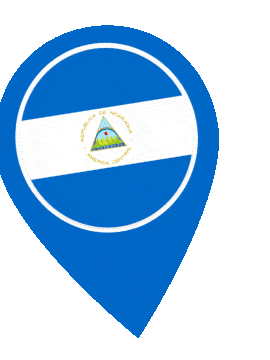 Nicaragua Pin Wobble animated flag GIF
