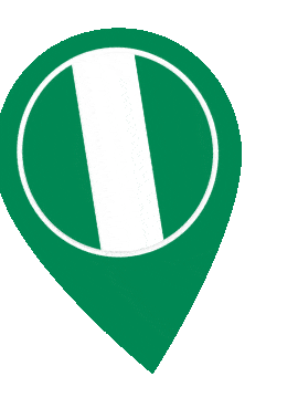 Nigeria Pin Wobble animated flag GIF