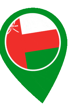 Oman Pin Wobble animated flag GIF